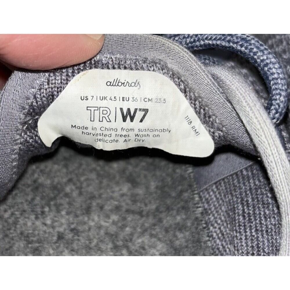 Allbirds Tree Runners Athletic Sneakers Shoes Women’s Size 7 Savana Dust - Picture 9 of 9